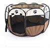 Generico Box Cani per Interno Recinto per Animali Cuccioli Gatti Pieghevole 115x60cm L (Marrone)