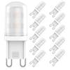 RuLEDne Lampadina LED G9 2W di ricambio per lampadina alogena G9 25W 20W, G9 LED bianco caldo 2700K, AC 230V, CRI 85+, senza sfarfallio, angolo di 360 gradi, non dimmerabile, confezione da 10