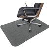MACUNIN Tappetino protettivo per sedia da ufficio, 90 x 140 cm, per pavimenti duri, versione migliorata, tappeto multiuso per la casa, colore grigio scuro