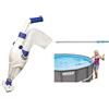 Gre VCB10 Electric Vac Pulitore elettrico per piscina, 37 l/h & Intex 29055 Asta Telescopica in Alluminio, Lunghezza 279 cm