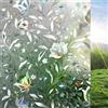 rabbitgoo Pellicola Privacy per Finestre e Vetri 3D Fiori Decorative Autoadesive Controllo di Calore con Effetto Arcobaleno Anti-UV, Pellicola Vetri Finestre per Casa Bagno Cucina Ufficio, 60x300cm