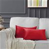 GIGIZAZA Rosso Lusso Cuscino Copre Caso, di Velluto Cuscino Decorativi Square Sham Cuscino Copre per Divano Divano Letto Arredamento 45x45cm Set di 2