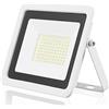 EOCOYAR Faretto a LED 100W 50W 30W 20W 10W Riflettore Bianco Ultra Sottile Lampada Luce di Sicurezza 230V IP68 Illuminazione Esterna Impermeabile（50W，Bianco Freddo）