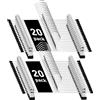 WEIDMAX Grucce per Pantaloni, Appendiabiti Antiscivolo con Clips, Regolabili Grucce in Metallo con Mollette, Salvaspazio Appendini per Pantaloni, Gonne, Calzini, Confezione da 40
