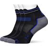 Rock Experience REUA00951 KIT 3 FLASH Calzini Unisex - Adulto 0208 (CAVIAR) +1398 (IMPERIAL BLUE) 40