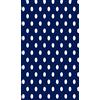 Homemania EXFAB52-60X100CM Tappeto Stampato Classic Dots 1 Per Salotto, Sala, Camera Da Letto, Cameretta Stampa, Moderno, Blu, Bianco, in Poliestere, Cotone, 60x100 cm