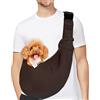 PETLOFT Reversibile Borsa Trasportino Zaino, Borsa da Trasporto per Cani Piccoli, Adjustable Borsa a Tracolla, Cross-Body Pet Sling Carrier con Gancio per Collare per Cane/Gatto Fino a 4.99kg