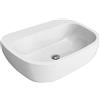 FLAMINIA - MONO' LAVABO SOSPESO O AD APPOGGIO 64 CM. IN CERAMICA BIANCO MN64L