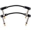 Planet Waves Cavo Patch Chitarra D'Addario Flat 2 in Right Angle, 2 Pezzi