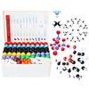 LINKTOR Kit Modello Molecolare per Chimica (444 pezzi) Set Studenti o Insegnanti per l'apprendimento della Chimica l'entusiasmo con Set di Fullerene