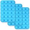 HomEdge Teglia per mini muffin in silicone, 24 tazze, 3 confezioni, stampi antiaderenti per muffin, cupcake, tortine, blu