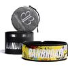 BB BANBROKEN Banbroken | Cintura lombare Crossfit | Fibbia in acciaio inossidabile | Powerlifting | Materiale EVA tecnico | Leggero | 9,5 cm | Borsa per il trasporto inclusa | Giallo | L