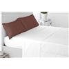 Miracle Home. Federe, 2 unità, 50% Cotone, 50% Poliestere, 85 x 45. Letto 150, Marrone