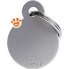 My Family Medaglietta Basic Aluminium Cerchio Piccolo Alluminio Grigio >>>INCISIONE_GRATIS