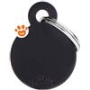 My Family Medaglietta Basic Aluminium Cerchio Piccolo Alluminio Nero >>>INCISIONE_GRATIS