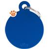 My Family Medaglietta Basic Aluminium Cerchio Piccolo Alluminio Blu >>>INCISIONE_GRATIS