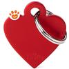 My Family Medaglietta Basic Aluminium Cuore Piccolo Alluminio Rosso >>>INCISIONE_GRATIS