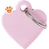 My Family Medaglietta Basic Aluminium Cuore Piccolo Alluminio Rosa >>>INCISIONE_GRATIS