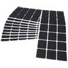 Adsamm® / 210 x feltrini autoadesivi/Nero / 30x30 mm/Quadrato/piedini per mobili in feltro da 3.5 mm di spessore/pad protettivi per arredi