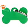 My Family Medaglietta Basic Aluminium Osso Piccolo Alluminio Verde >>>INCISIONE_GRATIS