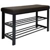 DuneDesign Panca Scarpiera da Ingresso - 81x32x50 Organizer Porta Scarpe con Seduta - Cassapanca Scarpe Salvaspazio - Portascarpe con Panchetta Imbottita - Poggiascarpe Corridoio Camera da Letto Bagno