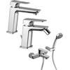 PAINI SET MISCELATORI PAINI NOVE LAVABO BIDET VASCA ESTERNO CROMATO