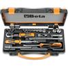 Beta 900/C13-8 - Assortimento di 13 chiavi a bussola esagonali e 8 accessori in cassetta di lamiera