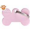 My Family Medaglietta Basic Aluminium Osso Piccolo Alluminio Rosa >>>INCISIONE_GRATIS
