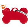 My Family Medaglietta Basic Aluminium Osso Piccolo Alluminio Rosso >>>INCISIONE_GRATIS