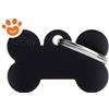 My Family Medaglietta Basic Aluminium Osso Piccolo Alluminio Nero >>>INCISIONE_GRATIS
