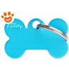 My Family Medaglietta Basic Aluminium Osso Piccolo Alluminio Azzurro >>>INCISIONE_GRATIS