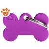 My Family Medaglietta Basic Aluminium Osso Piccolo Alluminio Viola >>>INCISIONE_GRATIS