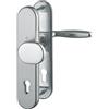 HOPPE Verona - Set di ricambio per porta d'ingresso per porta d'ingresso e porta d'ingresso, con distanza di 88 mm, in alluminio, effetto acciaio inox, cilindro profilato lungo per porte con spessore di 42-47 mm, senza protezione antitrazione, …
