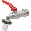 Meister Rubinetto a sfera - 20,95 mm (1/2 pollici) AG - con attacco per tubo flessibile - ottone di alta qualità - ideale come rubinetto esterno/rubinetto per serbatoi di acqua piovana /