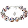 Venetiaurum - Bracciale per Donna Con Perle 12mm In Vetro Originale Di Murano E Argento 925 - Gioiello Made In Italy Certificato