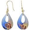 Venetiaurum - Orecchini con Pendente in Vetro originale di Murano e argento 925 - Gioiello made in Italy certificato