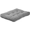 MidWest Homes for Pets QuietTime Deluxe, Lettino per animali domestici in peluche riccio grigio sfumato, lavabile in lavatrice, morbido, con fondo antiscivolo, adatto per gabbie da 61 cm, S