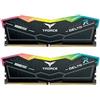 Team group Ram DIMM DDR5 32GB Team group delta RGB 6400Mhz CL40 Nero [FF3D532G6400HC40BDC01]