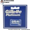 Gillette LAMETTE GILLETTE PLATINUM - 1 BLISTER DA 5 LAME DOPPIA AFFILATURA PER RASOIO PROFESSIONAL