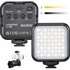 Godox LITEMONS LED6Bi Mini LED Video Light, CRI95 3200K-6500K LED regolabile per videocamera, 1800mAh ricaricabile per pannello fotografico per videoconferenze, chiamate zoom