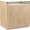 Simply TP K41 Banco con teca in rovere alburno e bianco 90 cm