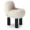 ARFLEX poltrona alta BOTOLO versione in pelliccia - 2867-PELLICCIA-NATURALE