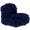 ARFLEX poltrona bassa BOTOLO versione in pelliccia - 2865-PELLICCIA-BLU