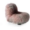 ARFLEX poltrona bassa BOTOLO versione in pelliccia - 2865-PELLICCIA-ROSA