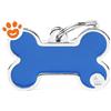 My Family Medaglietta Basic Handmade Osso Piccolo Blu >>>INCISIONE_GRATIS
