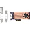 QNAP QM2 2X PCIE 2280 M.2, 2X 2.5GB RJ45, PCIE GEN3 X 4 QM2-2P2G2T