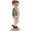 dekora - Figura Decorativa Per Prima Comunione Maschietto - Realizzata in Resina - Decorazione per Torte - 15 cm - Design Originale e Dettagliato - Adatto al Contatto Alimentare
