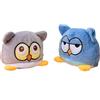 KUNSTIFY Gufo di peluche per ragazze, donne, bambini, per esprimere l'umore, regalo per fidanzata, gufo, blu/grigio