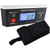 TEKCOPLUS Portatile digitale goniometro Angle Finder livello inclinometro magnetico 0~360 gradi per base LCD retroilluminazione magnete incorporato della V-scanalatura in legno metallo