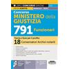 Edizioni Simone Concorso Ministero della Giustizia 791 Funzionari - Teoria e Quiz per il profilo: 18 Conservatori Archivi notarili